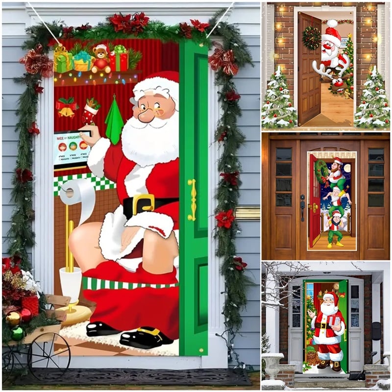 🌟🌟2025 Christmas and Halloween front door decoration