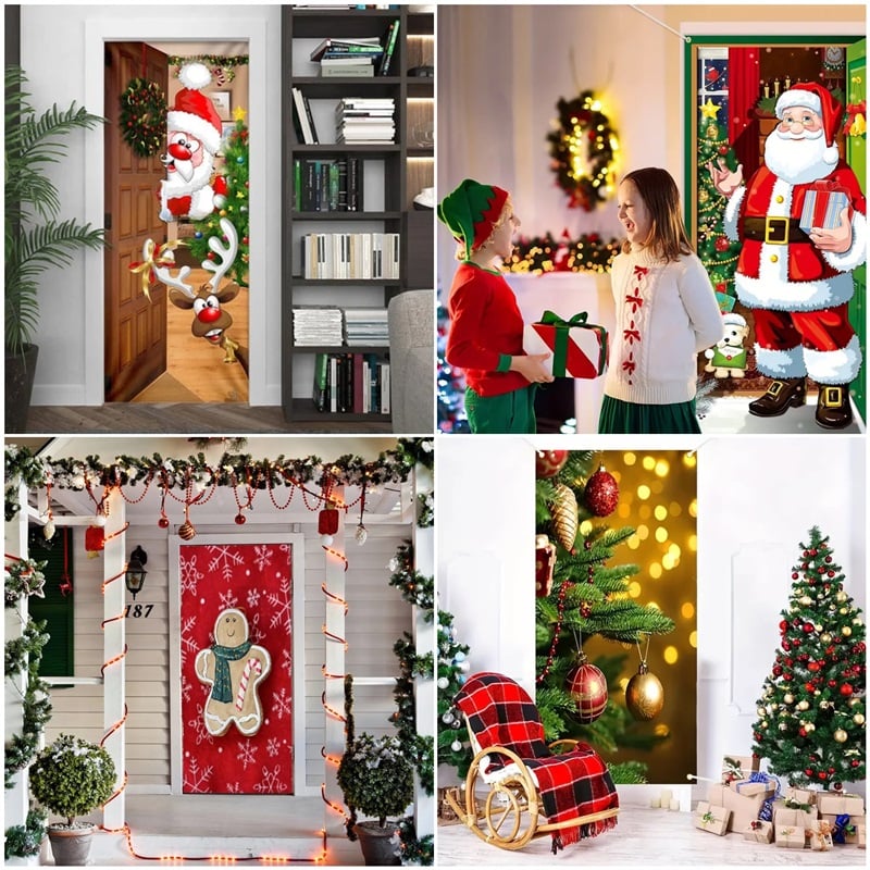 🌟🌟2025 Christmas and Halloween front door decoration