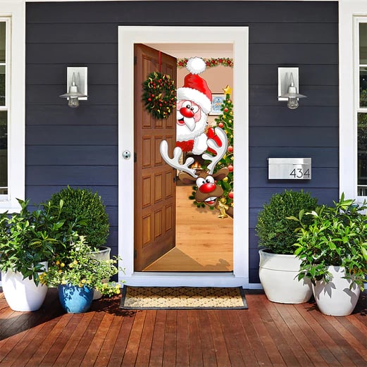 🌟🌟2025 Christmas and Halloween front door decoration